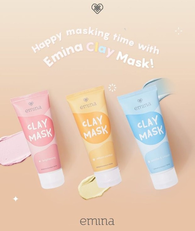 Clay Mask Emina/Foto: instagram.com/eminacosmetics Foto produk clay mask dari emina.