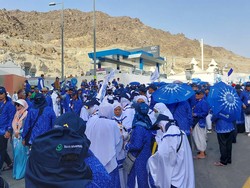 Jemaah Haji Arminareka Tinggalkan Mina, Tuntas Sudah Ibadahnya