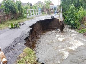 Hujan Deras di Klungkung, Jembatan Jebol-Jalan Putus Hujan Deras di Klungkung, Jembatan Jebol-Jalan Putus