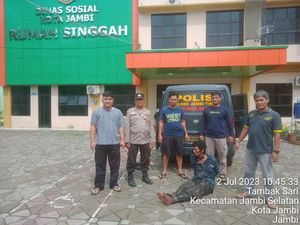 Bikin Resah! Pria ODGJ Bacok Emak-Emak di Jambi Ditangkap