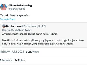 Disinggung Netizen soal Ucapan Selamat Haji ke Ganjar-Anies, Gibran Bilang Gini