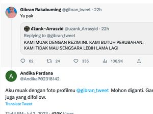 Gibran Cuma Follow Ibas di Twitter, Netizen Ada yang Protes Minta Ganti