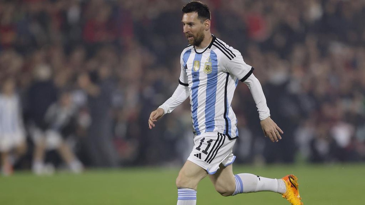 Lionel Messi dapat 50-60 juta dolar AS per tahun dari Inter Miami (AP/Nicolas Aguilera)