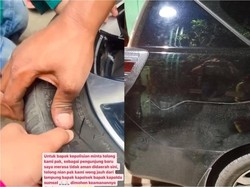 Duh! Pria Berpedang Rusak 3 Mobil Wisatawan Lampung di Palembang