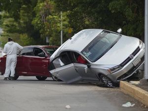 Penampakan Mobil Pria yang Dibunuh Orang Tak Dikenal di Meksiko