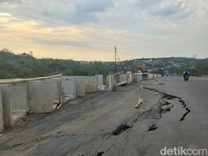 Jalan Baru Jangli-Undip Semarang Retak dan Ambles, Ini Penanganannya