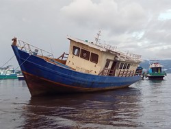 Kapal Hibah dari Kemenhub di Tidore Terbengkalai, Baling-baling Hilang Dicuri