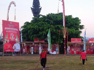 Penjualan UMKM HUT Kota Amlapura Capai Rp 50 Juta Sehari, Tenun Terlaris