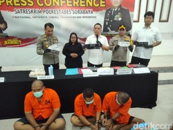 Polisi Bekuk 3 Maling Motor yang Beraksi di Belasan TKP Surabaya