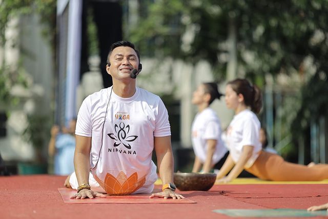 Anjasmara saat yoga