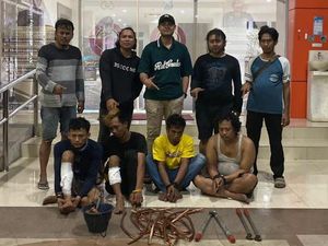 Komplotan Maling Kabel PLN di Gresik Ditangkap 2 Pelaku Ditembak Kaki