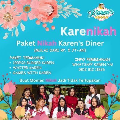 Karen's DIner tawarkan paket wedding