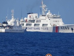 Tegang! Kapal China Dituduh Blokir Kapal Filipina di Laut China Selatan