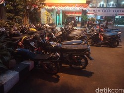Konvoi Pesilat di Lamongan Dirazia Polisi, 22 Motor Tanpa Surat Diamankan
