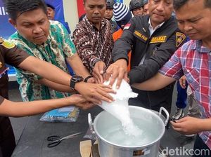 Polda Kepri Musnahkan 1 Kg Sabu Senilai Rp 1 M