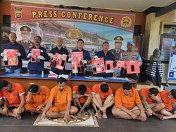 10 Pengedar-Pengguna Narkoba Dibekuk, Beraksi di Ubud-Sukawati