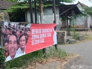 Spanduk Bergambar Jokowi dan Prabowo Juga Muncul di Klaten