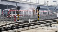 Lihat Lagi Suasana Uji Coba LRT Jakarta