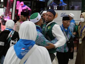357 Jemaah Haji Kloter 1 Tiba di Palembang, 2 Meninggal di Tanah Suci