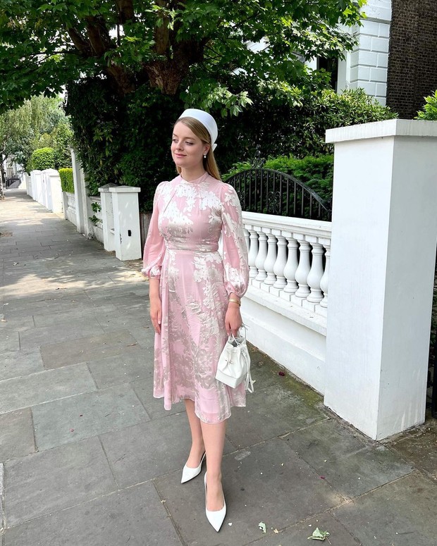 Flora Vesterberg nee Ogilvy floral dress 2023