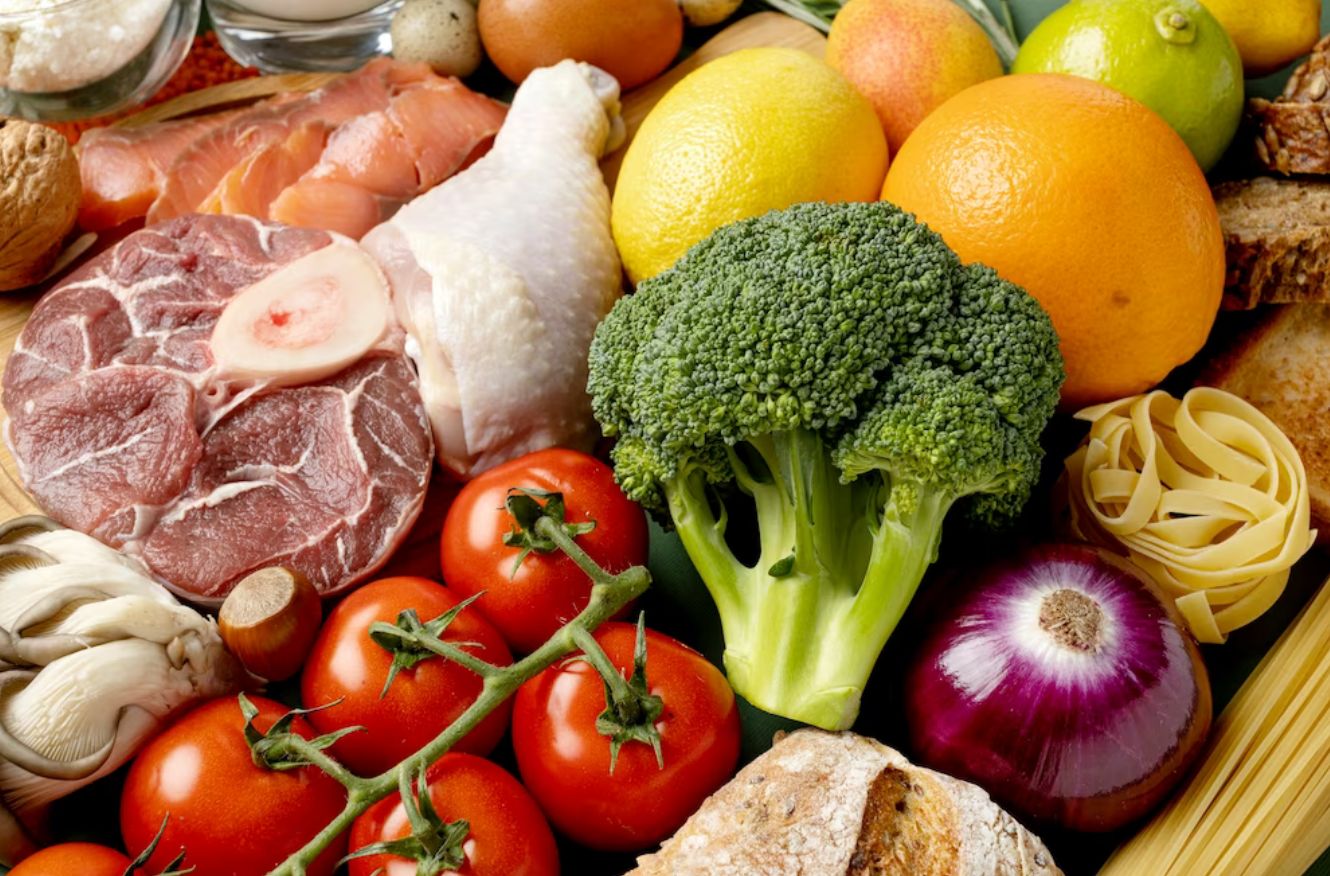 Ilustrasi makanan sehat