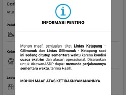 Pengguna Pelabuhan Ketapang Kecewa Aplikasi Ferizy Tutup Penjualan Tiket
