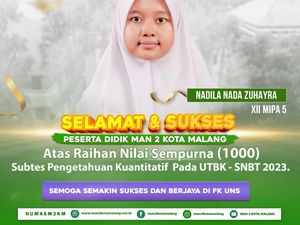 Mantul! Siswa Asal Malang Ini Raih Skor 1000 di Tes Kuantitatif SNBT 2023