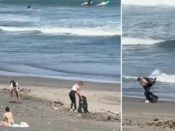 Influencer Ini Dihujat Netizen, Ngonten Bersihkan Pantai Ternyata Cuma Akting