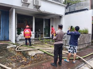 Tabung Gas Bocor-Meledak, Kedai Kopi di Denpasar Terbakar