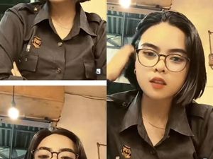 Foto Satpam Wanita di Surabaya Viral Parasnya Jadi Sorotan