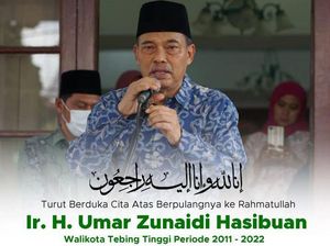 Eks Walkot Tebing Tinggi Umar Zunaidi Meninggal Dunia, Gubsu Berduka