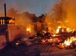 3 Rumah di Polman Ludes Terbakar, 1 Motor-4 Ekor Kambing Hangus