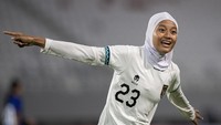 Ayunda Dwi Anggraini menjadi salah satu pencetak gol untuk Indonesia. 