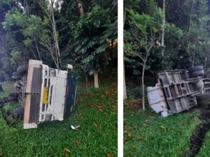 Kecelakaan Truk Terguling di Tol Jagorawi, Diduga Sopir Ngantuk