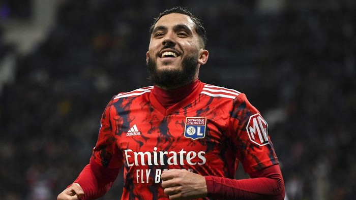 rayan cherki lyon Lyon's French midfielder Rayan Cherki celebrates scoring his team's second goal during the French L1 football match between Toulouse FC and Olympique Lyonnais at the Stadium de Toulouse in Toulouse, southern France, on April 14, 2023. (Photo by Valentine CHAPUIS / AFP)