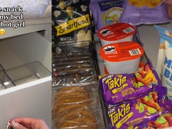 Simpan Banyak Makanan di Bawah Kasurnya, Wanita Ini Jadi Sorotan