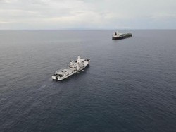 Bakamla Duga Kapal Tanker Iran Melakukan Transhipment
