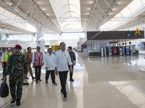 Momen Jokowi Tinjau Bandara Kertajati