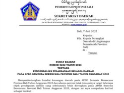 OPD Diminta Berhemat, Defisit Pendanaan APBD Bali 2023 Capai Rp 946,37 Miliar