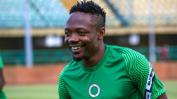 LAGOS, NIGERIA. NOVEMBER 15: Ahmed Musa, Super Eagles of Nigeria during training in preparation for the 2022 World Cup Qualifier againt Cape Verde at Teslim Balogun Stadium on November 15, 2022 in Nigeria. Photo by Segun Ogunfeyitimi Copyright: xOlumidexOgunfeyitimixNo Use Switzerland. No Use Germany. No Use Japan. No Use Austria