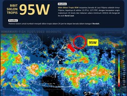 Bibit Siklon Tropis 95W Terpantau, Ini Penjelasan BMKG dan Dampaknya