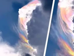 Heboh Video Penampakan Awan Pelangi di Langit, Ini Kata NASA