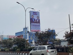 Baliho Anies-AHY Perubahan & Perbaikan Juga Muncul di Margonda Depok