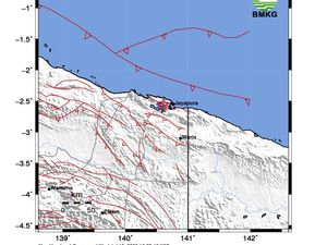 Gempa Bumi Terkini M 4,2 Guncang Jayapura Papua, Berpusat di Darat Gempa Bumi Terkini M 4,2 Guncang Jayapura Papua, Berpusat di Darat