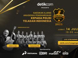 5 Polisi Teladan Akan Terima Hoegeng Awards 2023, Live di detikcom!