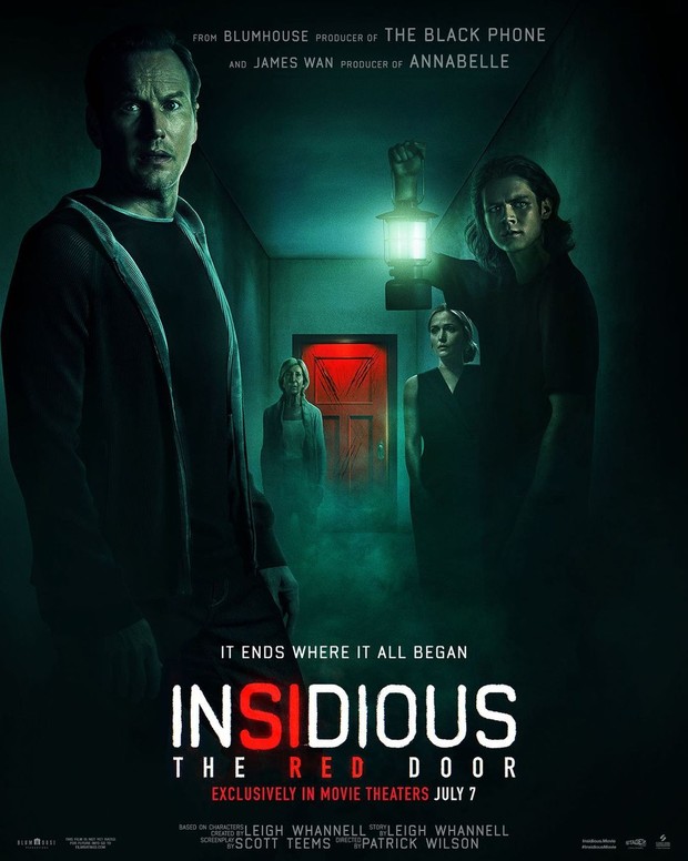 Melihat lebih dekat sejumlah alasan film Insidious: The Red Door sayang untuk dilewatkan/instagram/insidiousmovie Potret poster dari film Insidious: The Red Door.