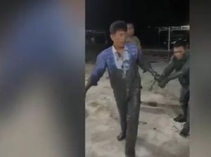 Polisi di Batu Bara Tangkap Perampok dengan Masuk Sungai-Mandi Lumpur