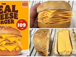 5 Kreasi Burger Nyeleneh Isi Tumpukan Keju hingga Rasa Daging Manusia 5 Kreasi Burger Nyeleneh Isi Tumpukan Keju hingga Rasa Daging Manusia