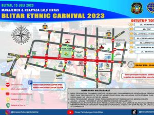 Simak! 14 Titik Jalan di Kota Blitar akan Ditutup Saat BEN Carnival Simak! 14 Titik Jalan di Kota Blitar akan Ditutup Saat BEN Carnival
