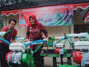 Salurkan Alsintan, Bupati Klaten Ajak Petani Jaga-Lestarikan Rojolele